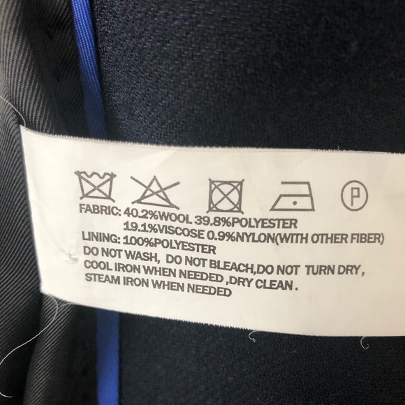 Asobio Navi Blue Wool Slim Coat - Picture 12 of 12